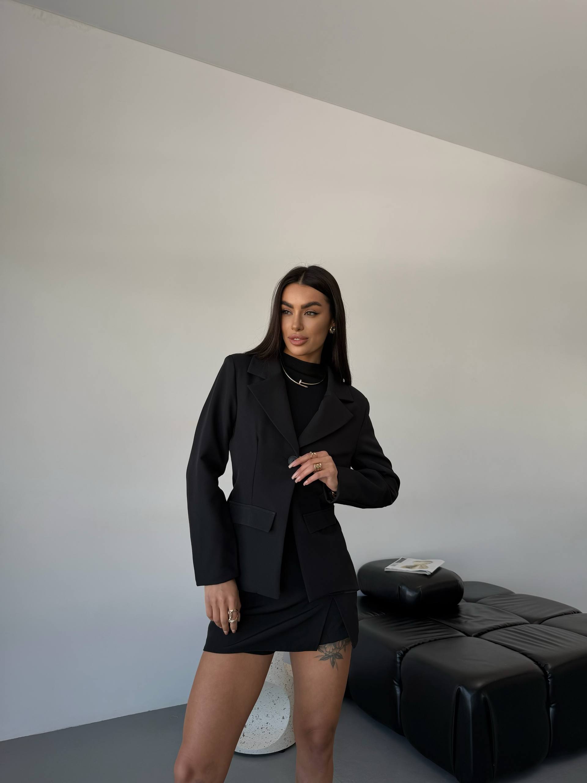 Lace back jacket with shorts