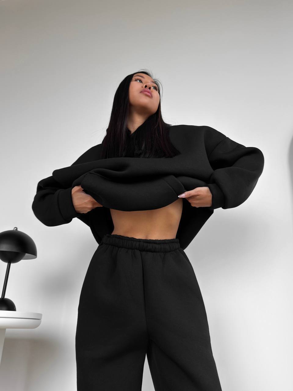 Warm stylish sweatpants in soft fabric