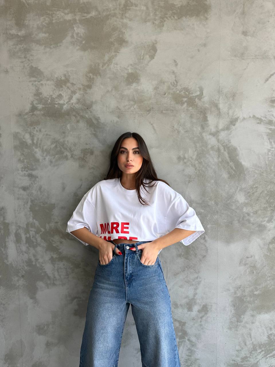 Cotton t-shirt in white color