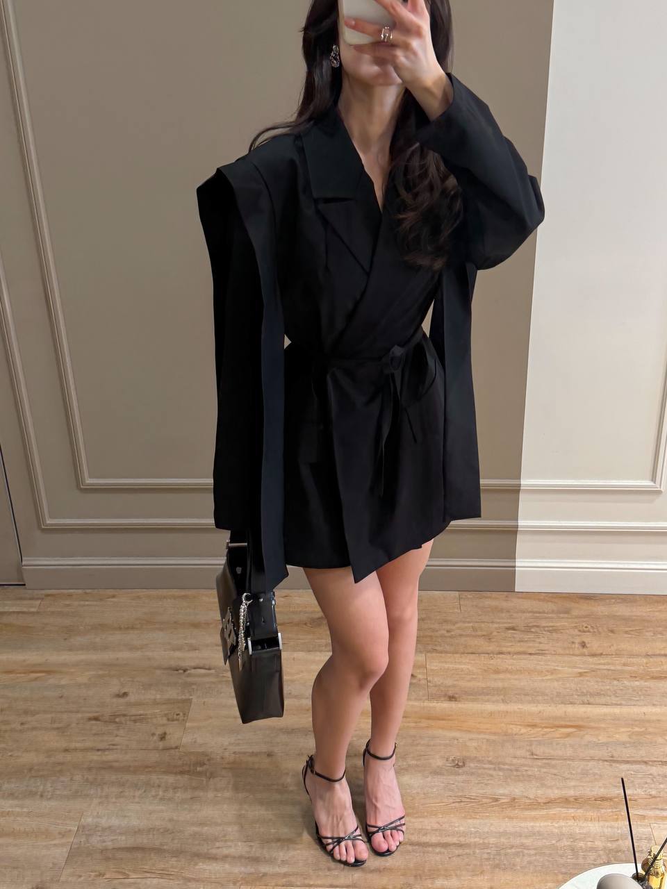 Blazer dress in solid colors
