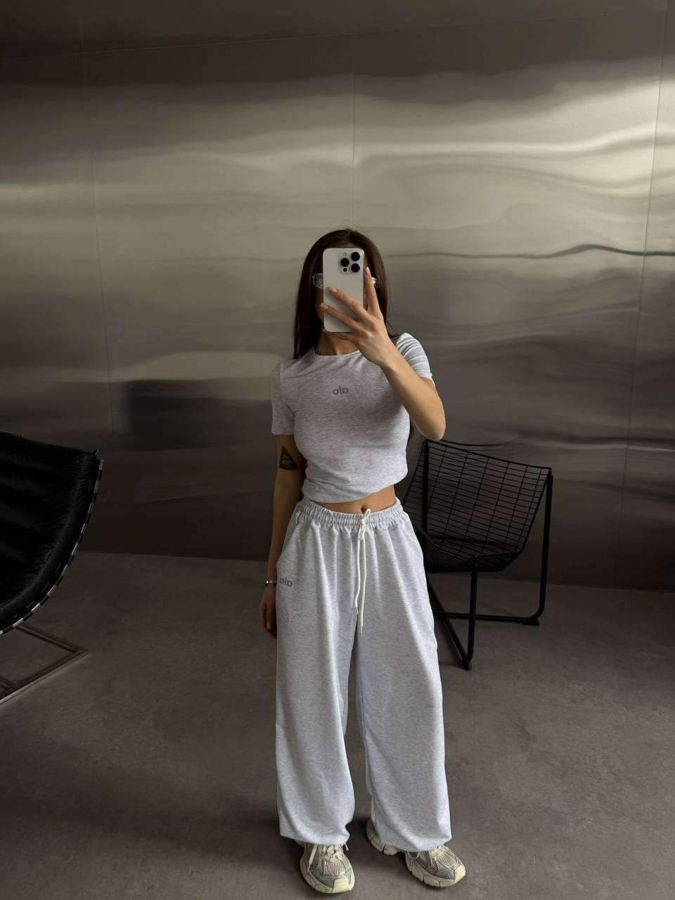 Logo tracksuit set in trendy style