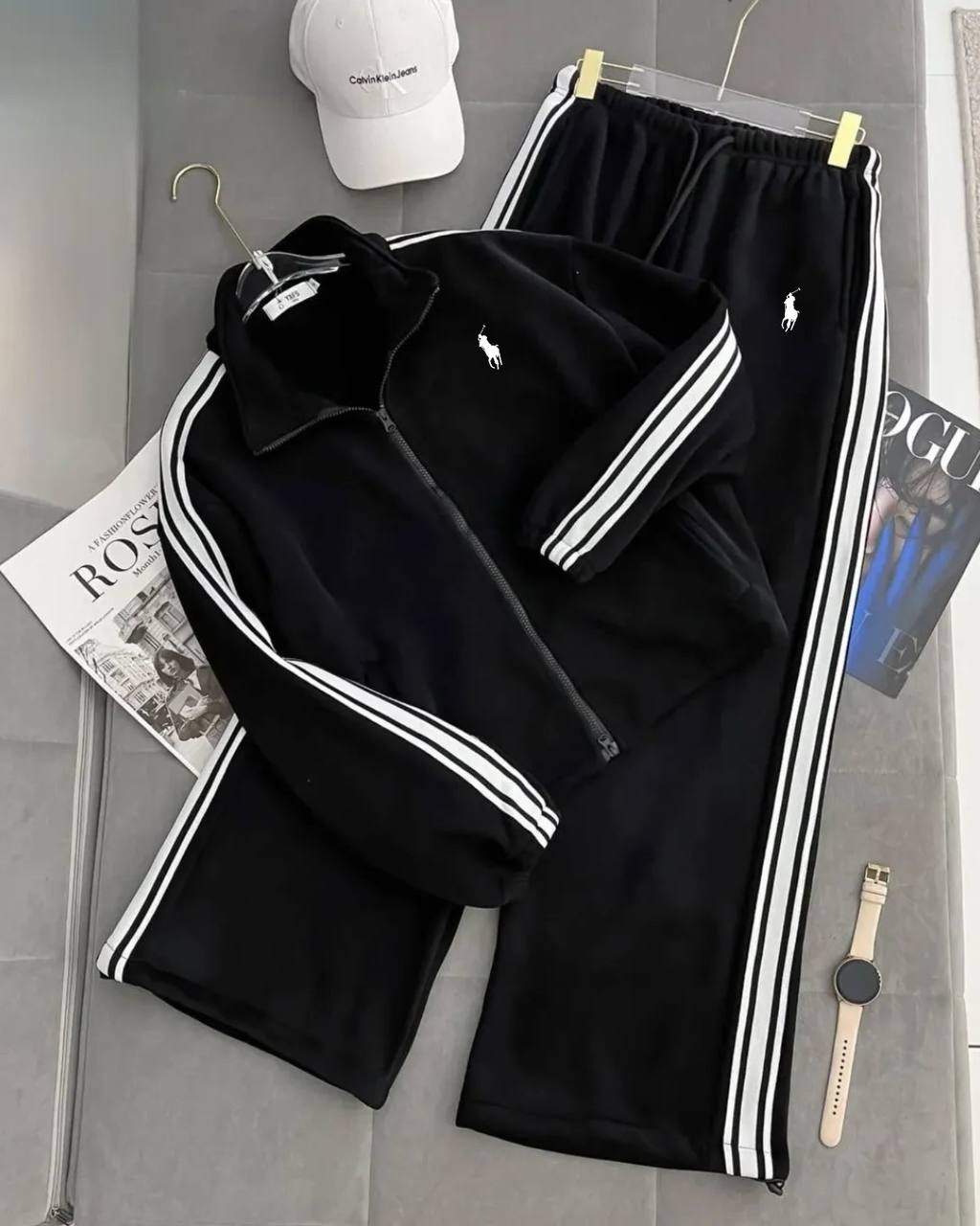 Luxurious two-thread fabric pants