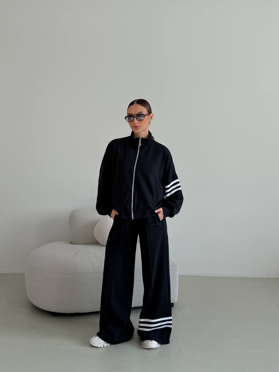Abito oversize color latte