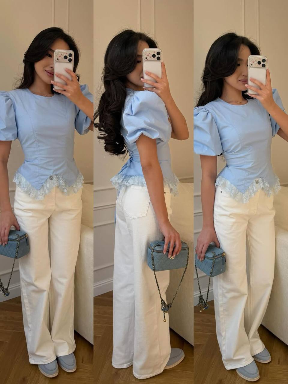 Chic lace blouse in versatile colors
