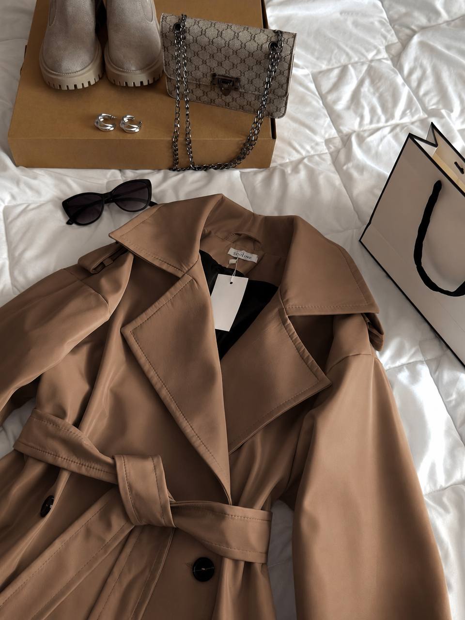 Trench coat impermeabil bej