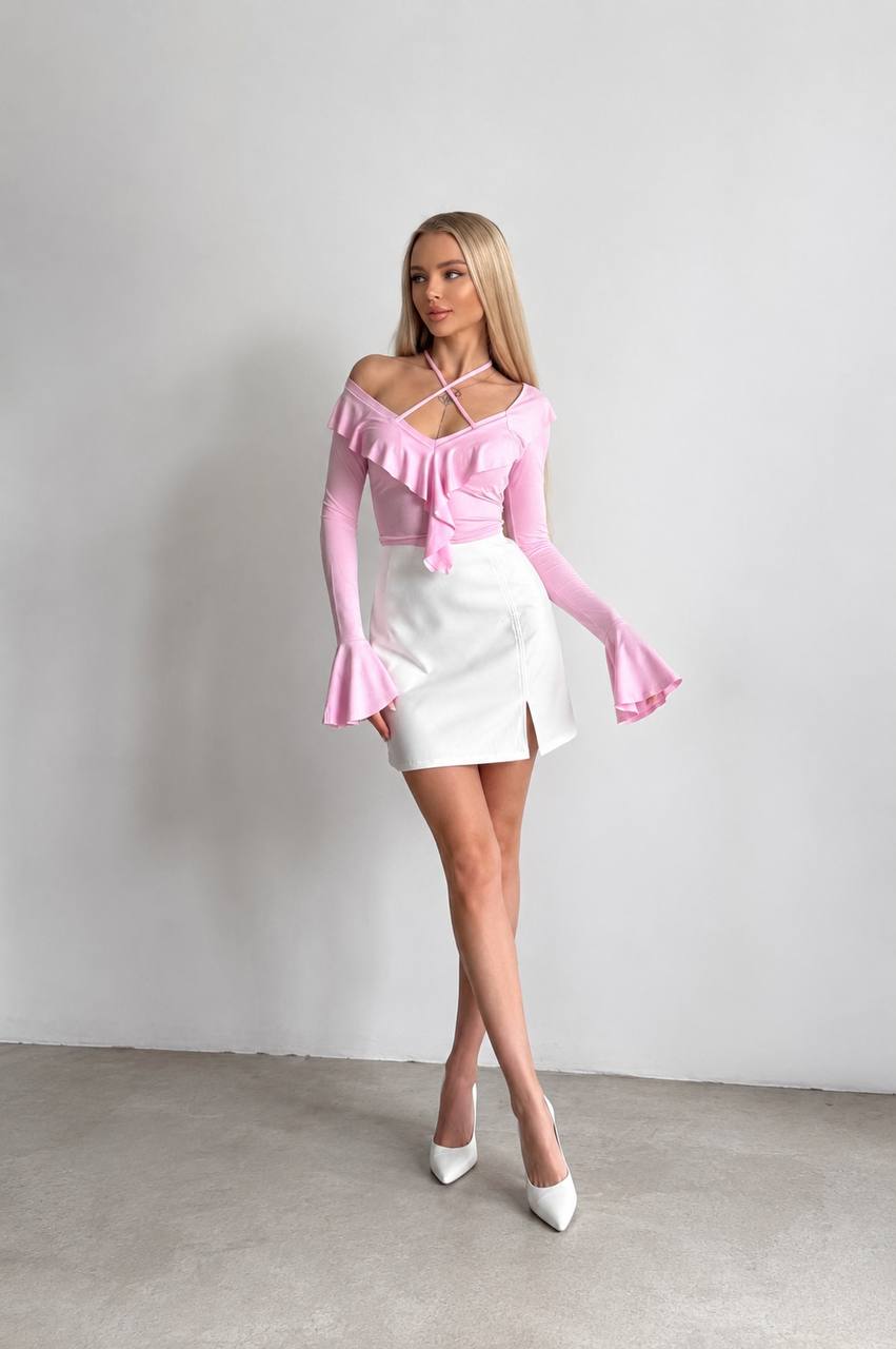 Longsleeve top in soft microfibre